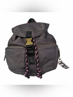 Bimba Y Lola Nylon Drawstring Backpack with Pink Accent